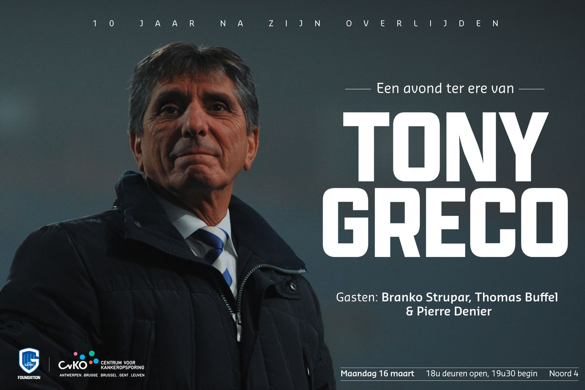 16 maart 2026 - Een avond ter ere van Tony Greco
