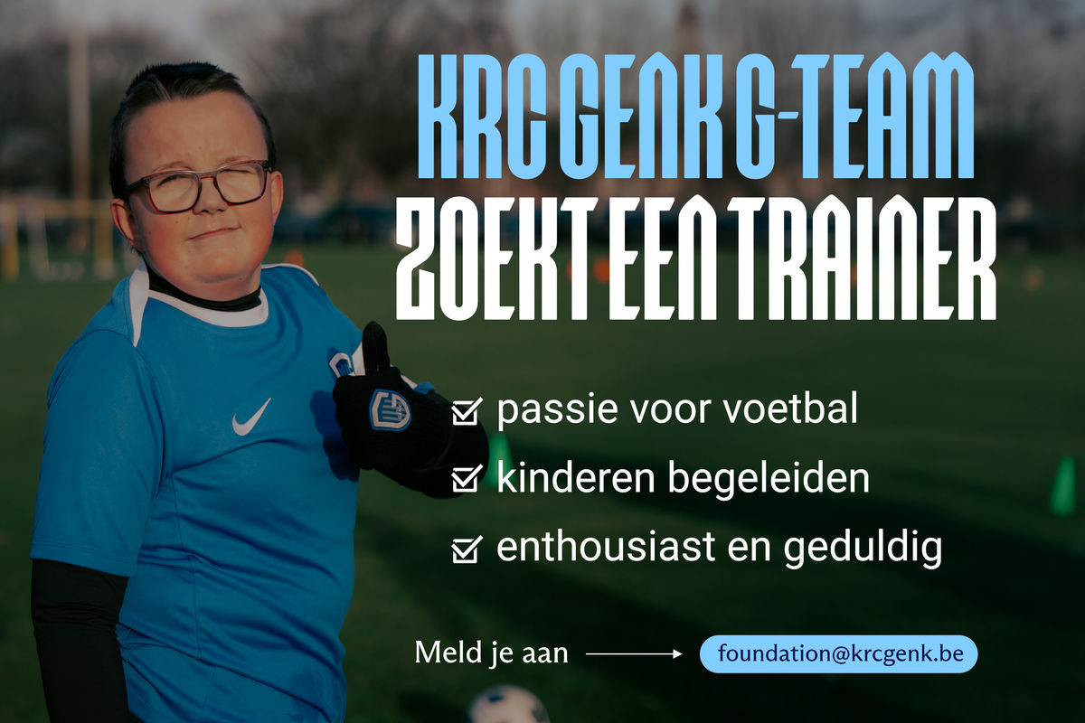 Gezocht: trainer KRC Genk G-Team