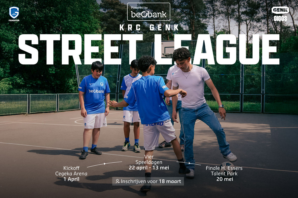 Schrijf je team in voor de KRC Genk Street League!